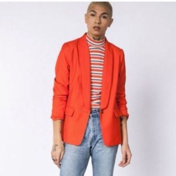 ✨Wildfang Empower Tux Sz 2X Blazer in Red✨ - Picture 3 of 11